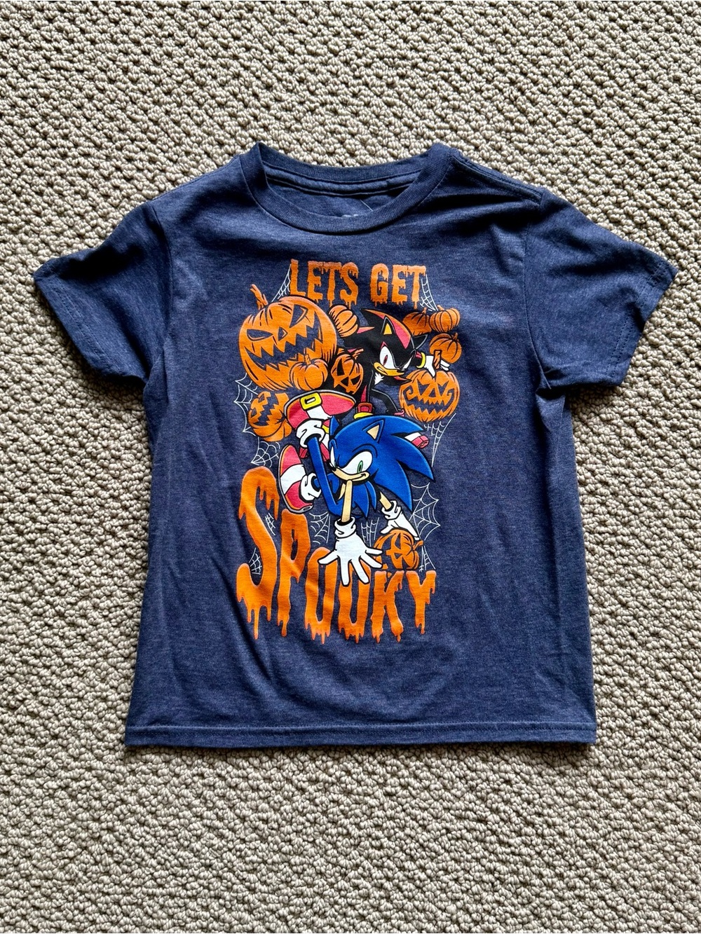 *NWT* Youth Boys’ Sonic the Hedgehog "Let's Get Spooky" Graphic Tee, Size XS